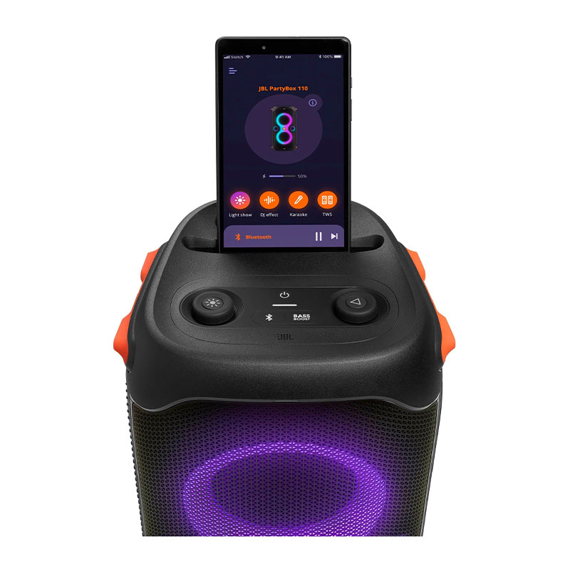 портативная акустика jbl partybox 110, 160 вт, черный