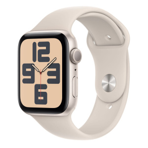 умные часы apple watch series se (2023) gen 2 44 мм aluminium case, starlight sport band (mre53) m/l
