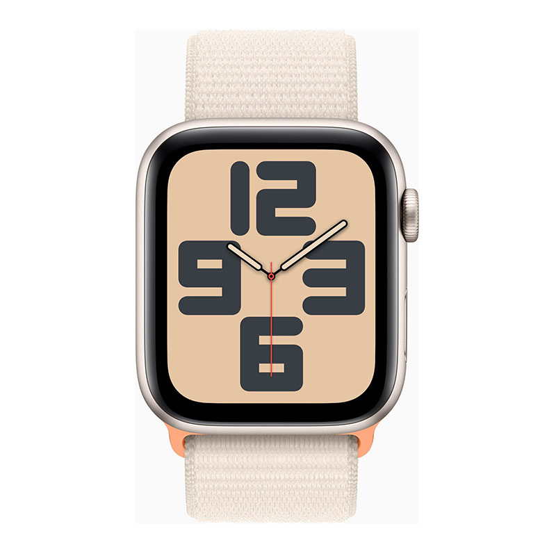 умные часы apple watch series se (2023) gen 2 44 мм aluminium case, starlight sport loop (mre63)