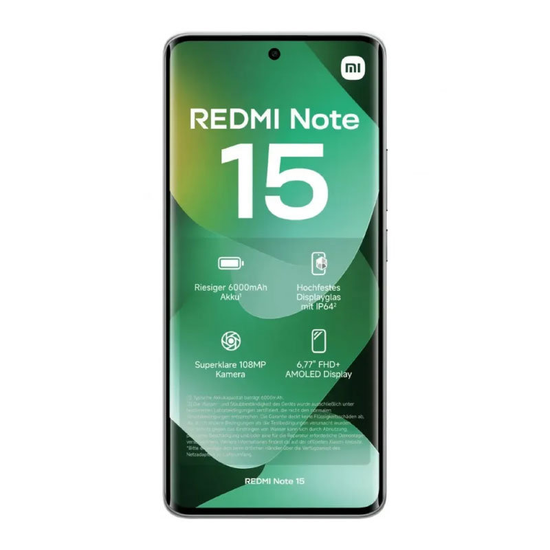 смартфон xiaomi redmi note 15 4g 8/256 гб, dual nano sim, forest green/зеленый