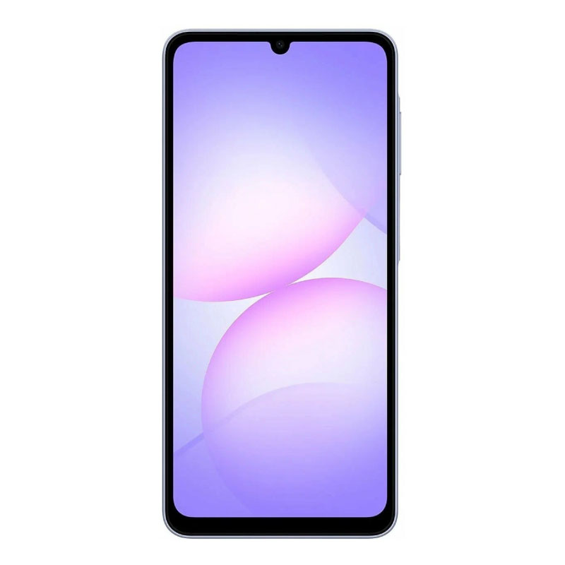 смартфон samsung galaxy a07 4/128 гб, dual nano sim, фиолетовый/light violet