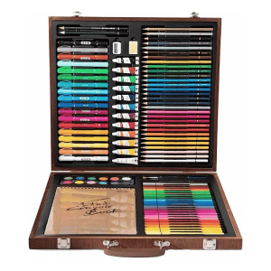 набор для рисования xiaomi deli painting set wooden box