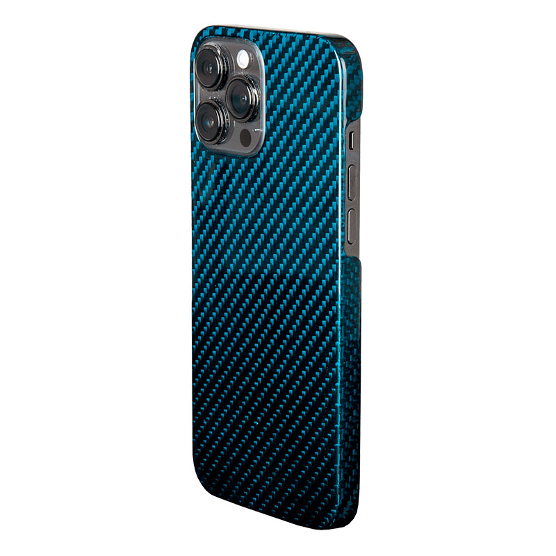 чехол карбоновый для iphone 13 pro max (6.7")  jewel blue / синий