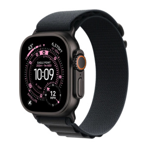 умные часы apple watch series ultra 3 (2025) 49 мм, black titanium case, black alpine loop