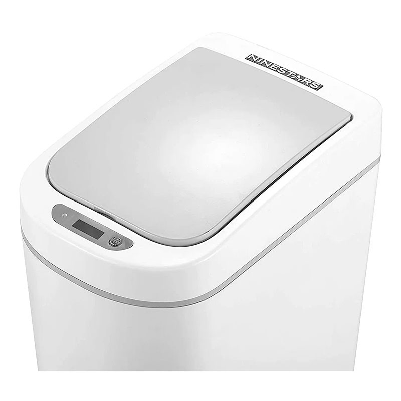 мусорное ведро xiaomi ninestars waterproof sensor trash can, 7 л (dzt-7-2s), белый