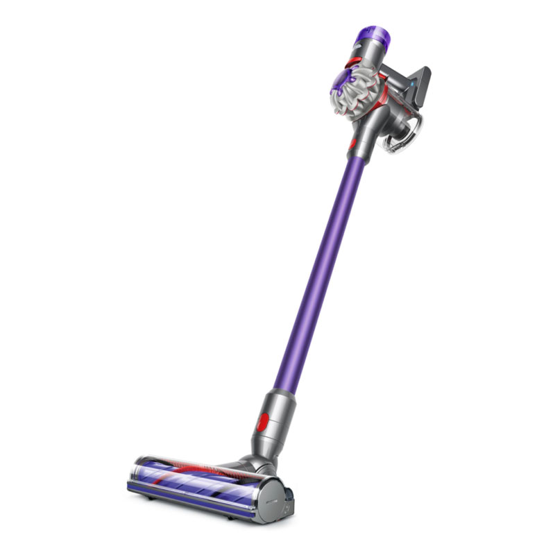 ручной пылесос dyson v8 extra, silver/purple