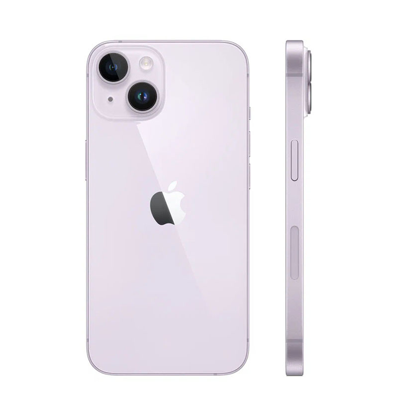 apple iphone 14 128gb, purple dual sim (nano-sim), фиолетовый