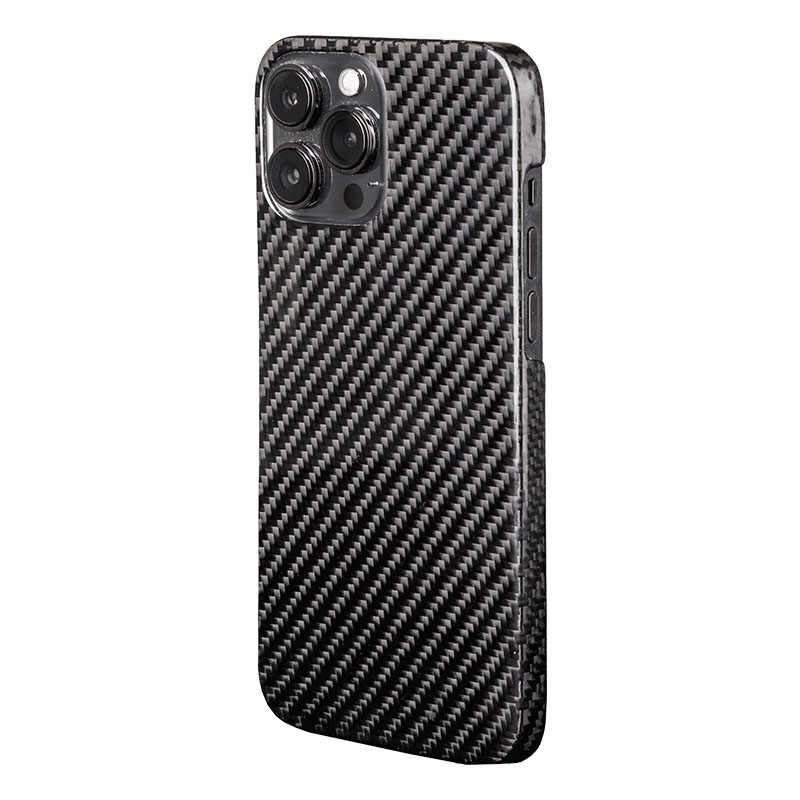 чехол карбоновый для iphone 13 pro max clearcoat / черный