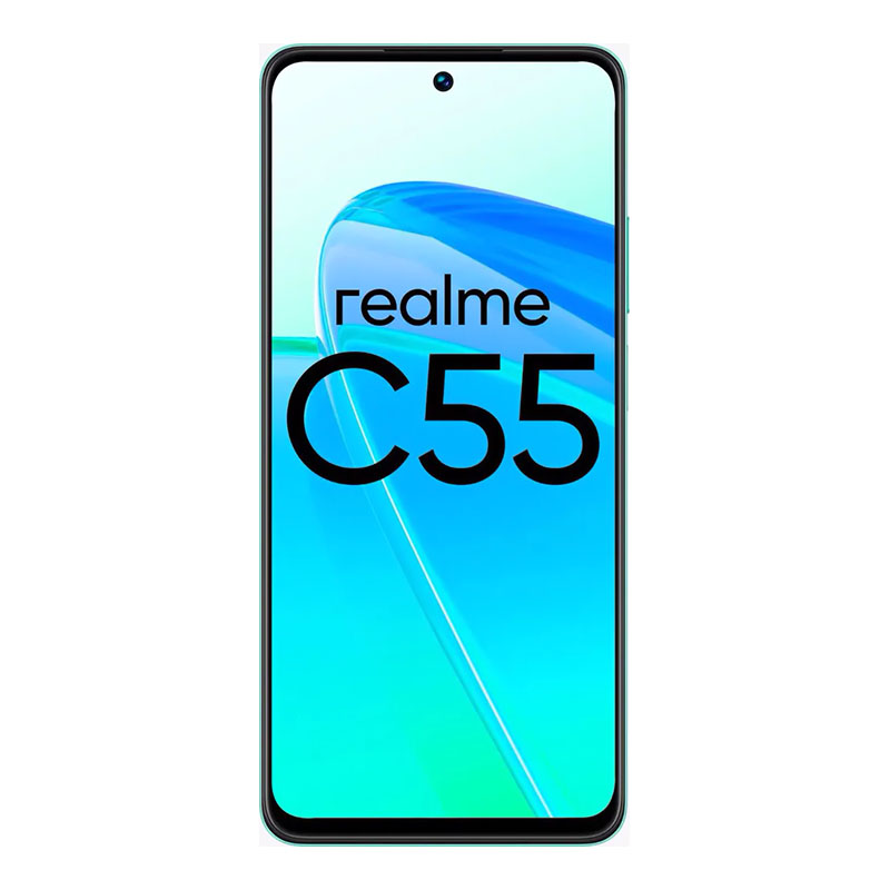 смартфон realme c55 6/128 гб ru, dual nano sim, green, зеленый