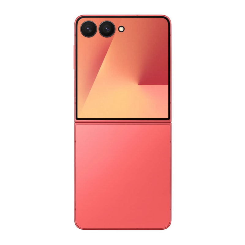 смартфон samsung galaxy z flip7 12/512 гб, dual: nano sim + esim, коралловый