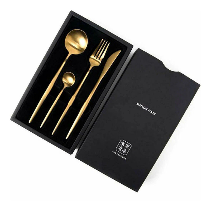 набор столовых приборов maison maxx stainless steel cutlery set (cyz-001j) gold