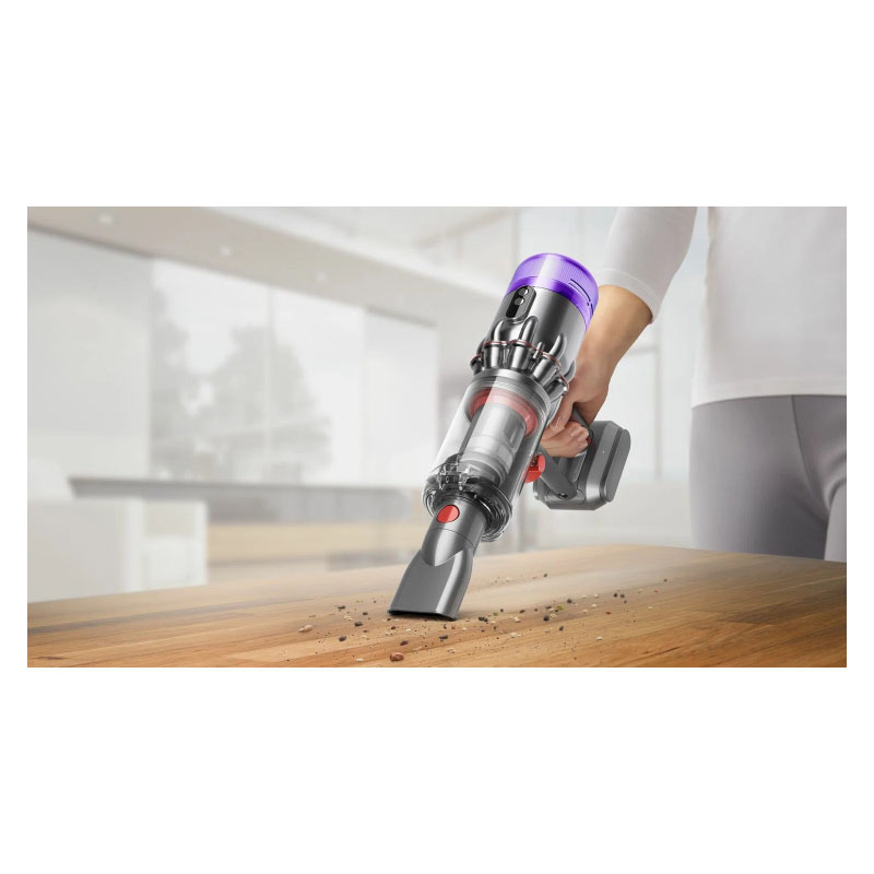 беспроводной ручной пылесос dyson humdinger, nickel/purple
