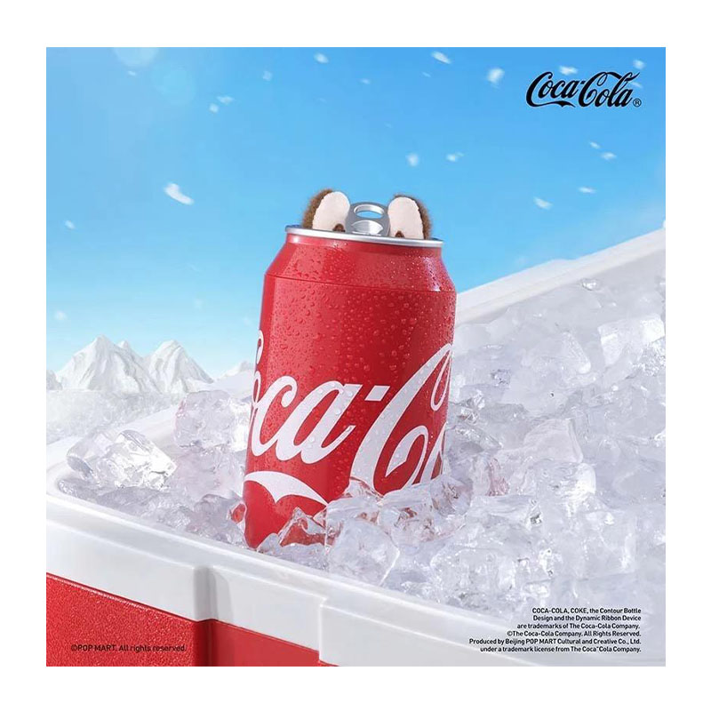коллекционная фигурка pop mart labubu coca-cola