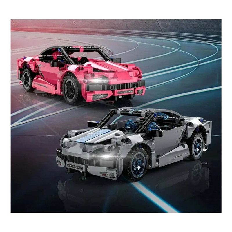 конструктор onebot building block supercar pink