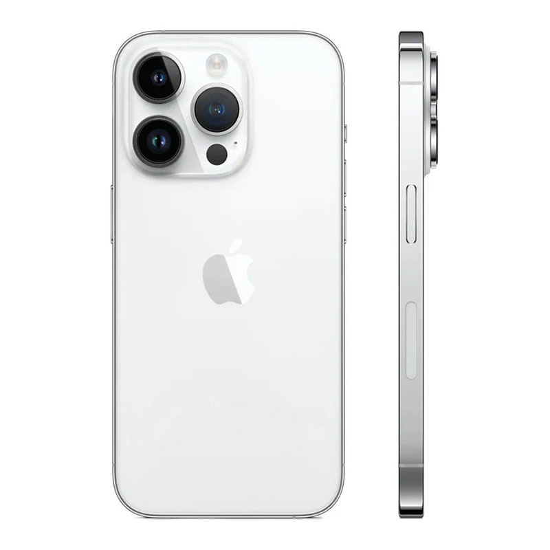 apple iphone 14 pro max 128gb, dual sim (nano-sim), серебристый