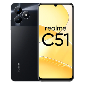 Смартфон Realme C51 4/64 ГБ, Черный купить по цене 13590.00 руб. в Москве с доставкой - Интернет-магазин PRO-Store